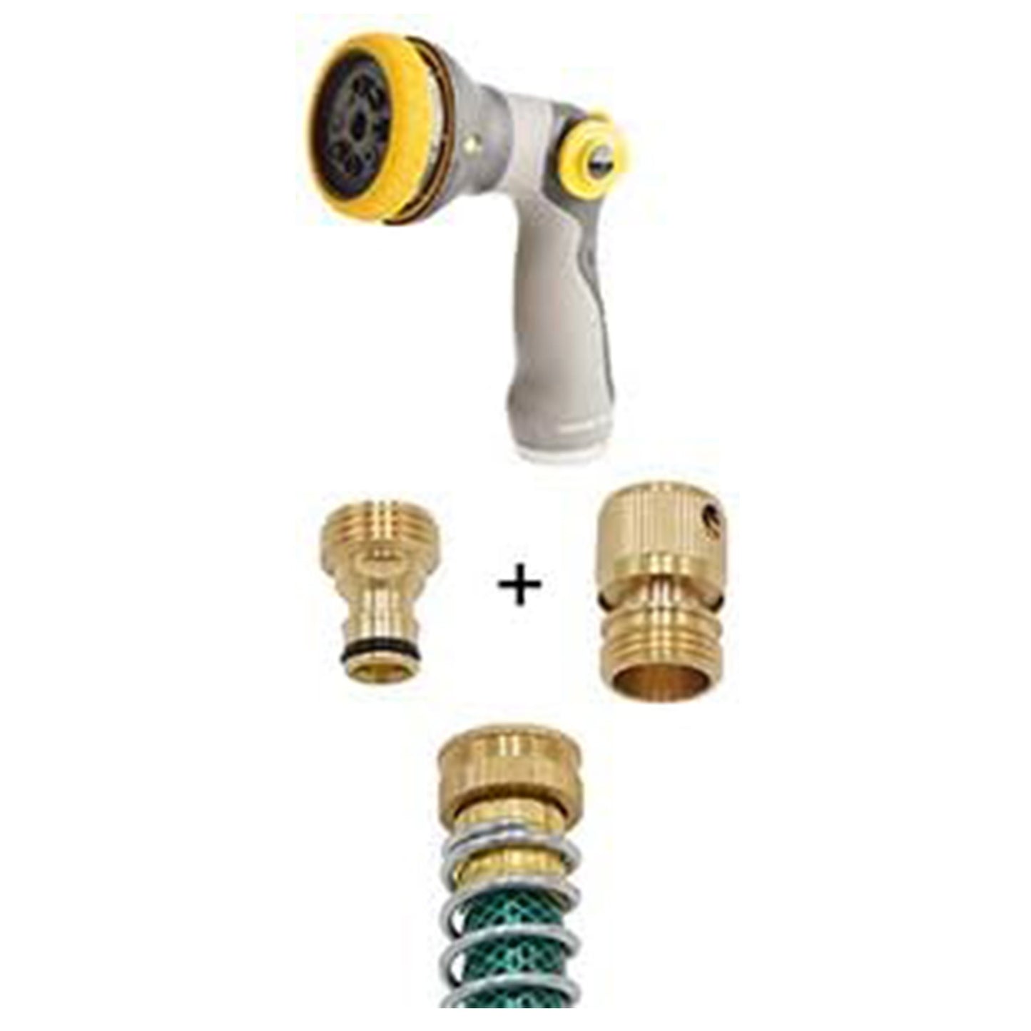 HYDRO MASTER Brass Garden Hose Quick Connector, Solid Brass,3/4 Inch Garden Hose Thread. (Male Thread)