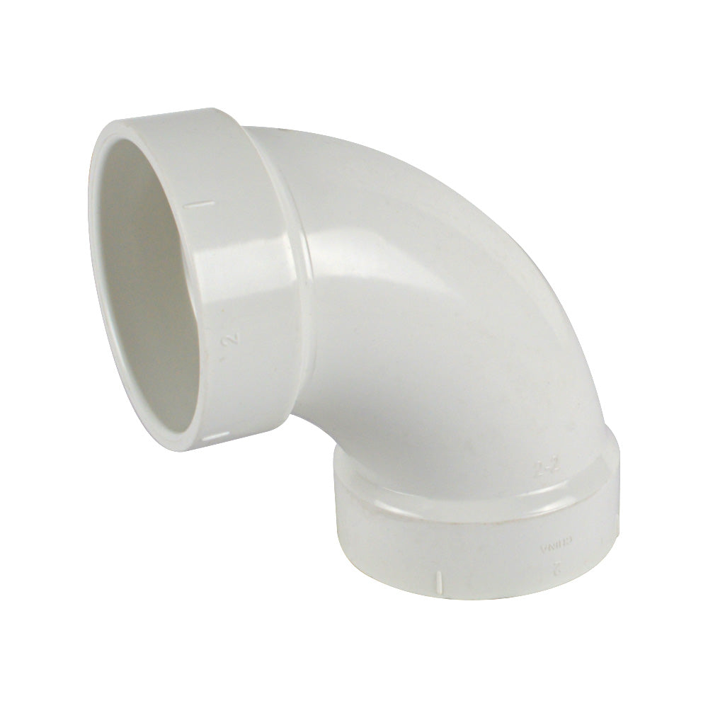 PVC DWV fitting 1/4 elbow (hub x hub)