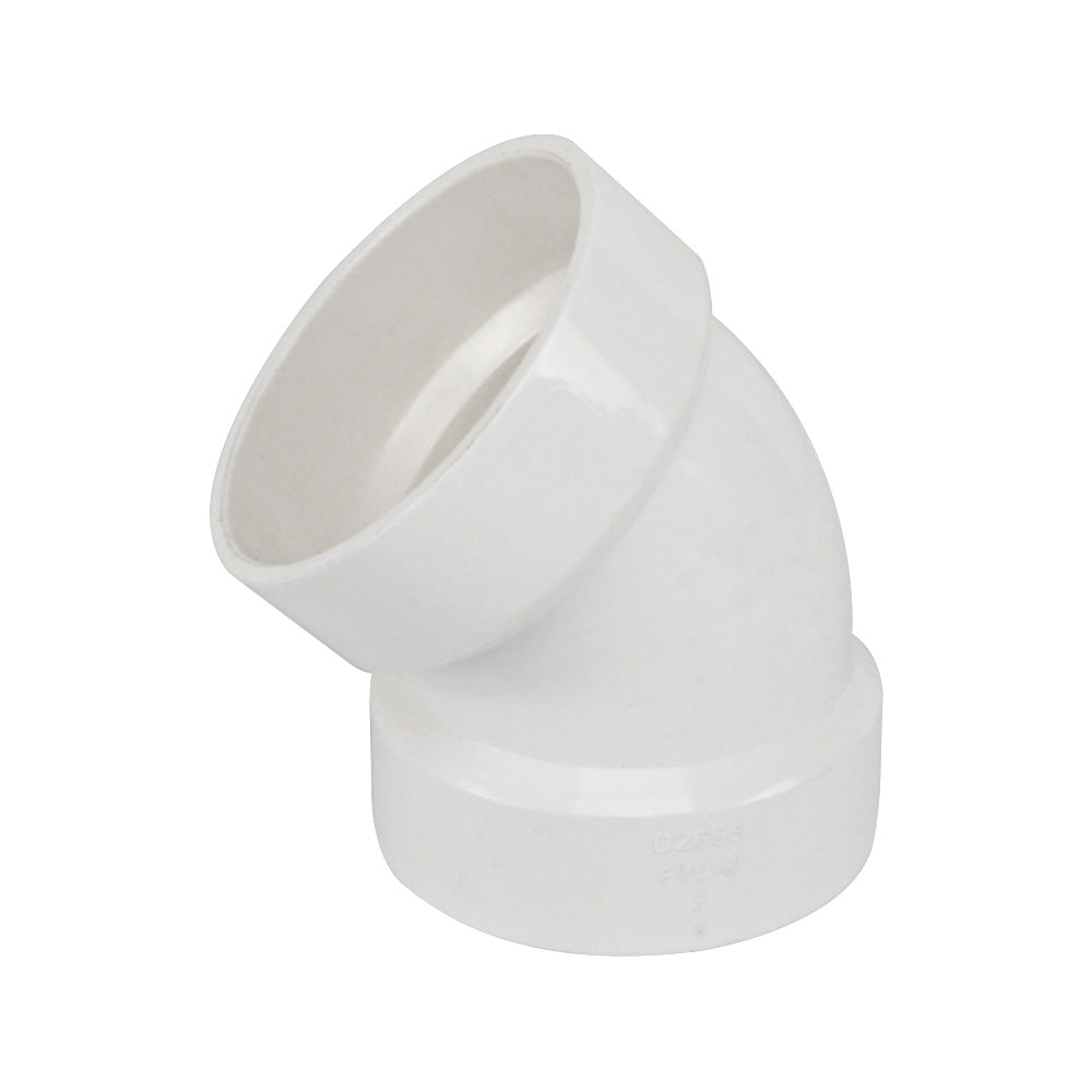 PVC DWV fittings 1/8 elbow (hub x hub)