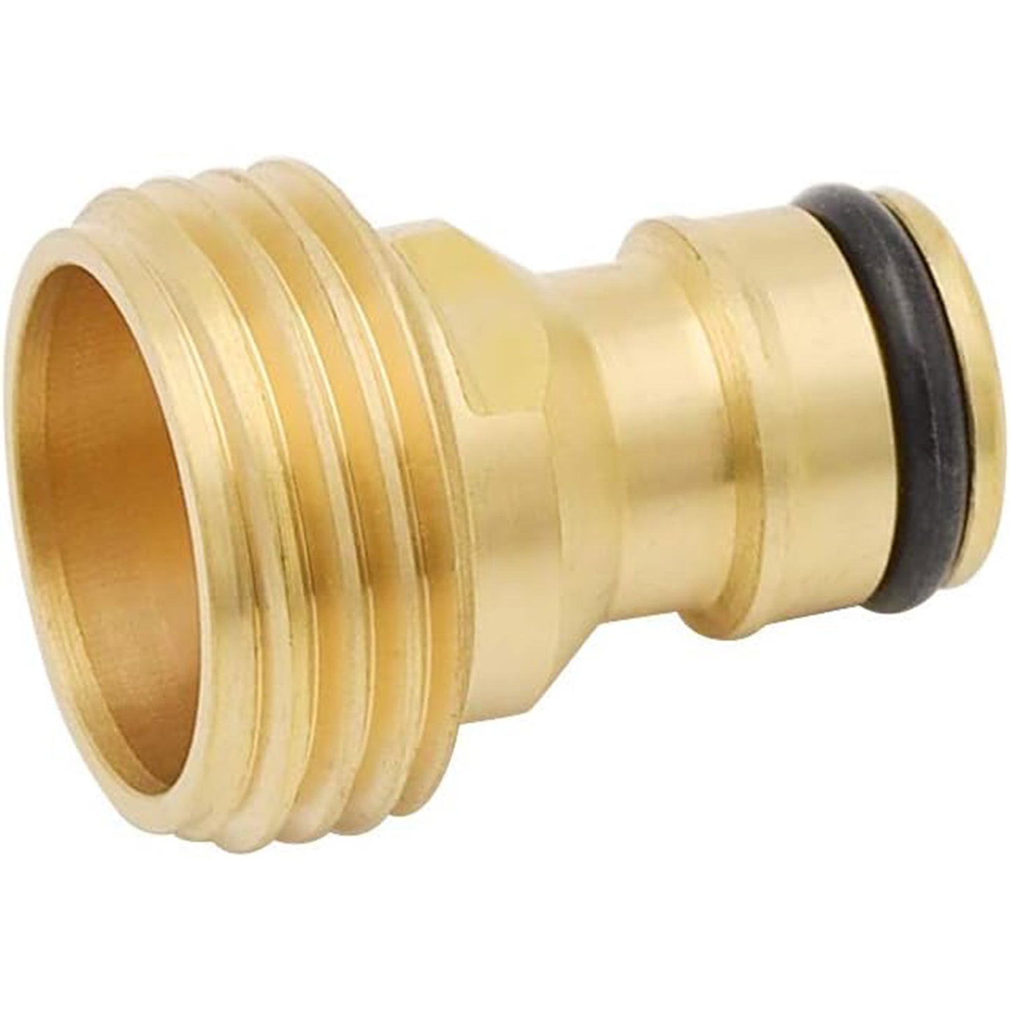 HYDRO MASTER Brass Garden Hose Quick Connector, Solid Brass,3/4 Inch Garden Hose Thread. (Male Thread)