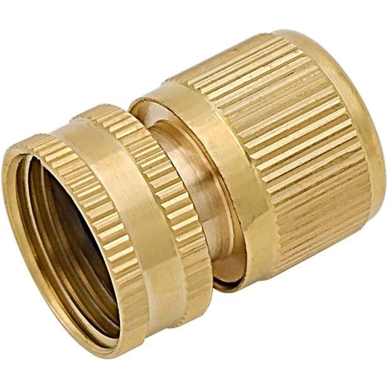 HYDRO MASTER Brass Garden Hose Quick Connector, Solid Brass,3/4 Inch Garden Hose Thread. (Female Thread)