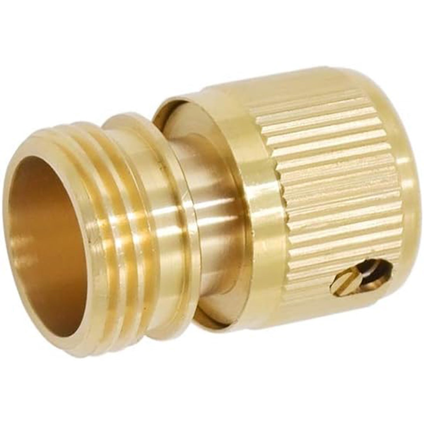 HYDRO MASTER Brass Garden Hose Quick Connector, Solid Brass,3/4 Inch Garden Hose Thread. (Male Thread)