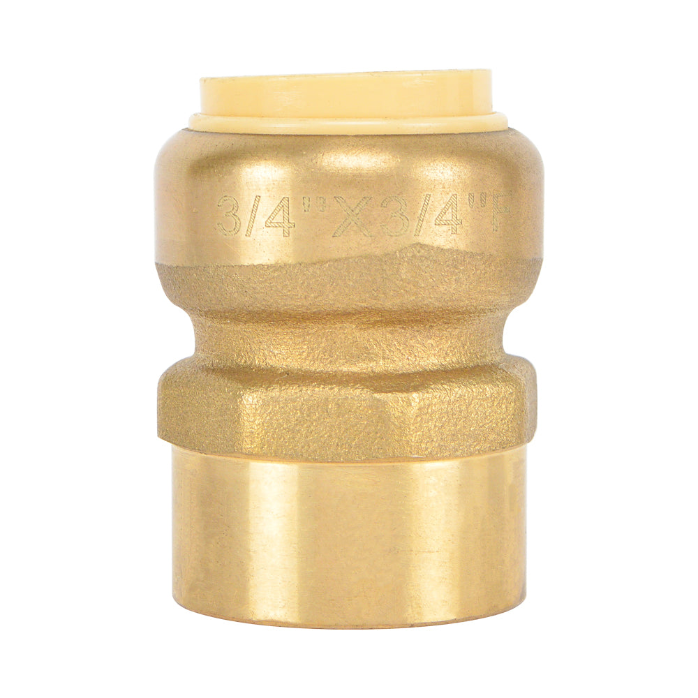 Push-Fit Adapter Brass Fitting (Push Fit x FPT)