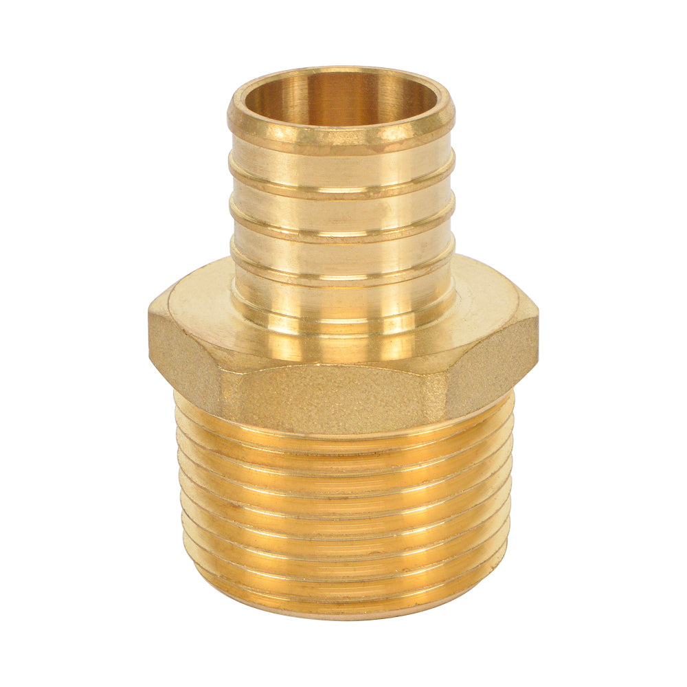 HYDRO MSATER Lead Free Brass Male Adapter NSF Certified Pex Fitting, PEX x MNPT Connection