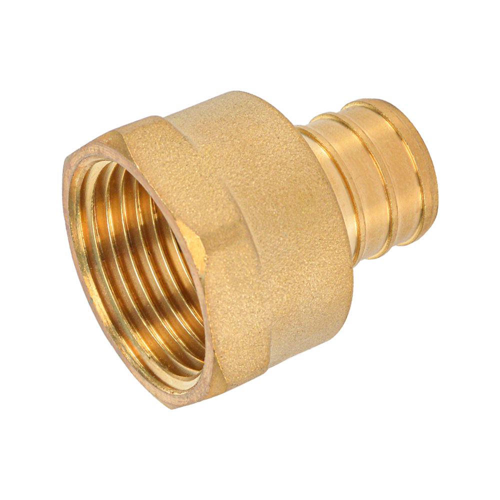 HYDRO MSATER NSF Brass Female Adapter PEX Fitting, PEX x FNPT Connection