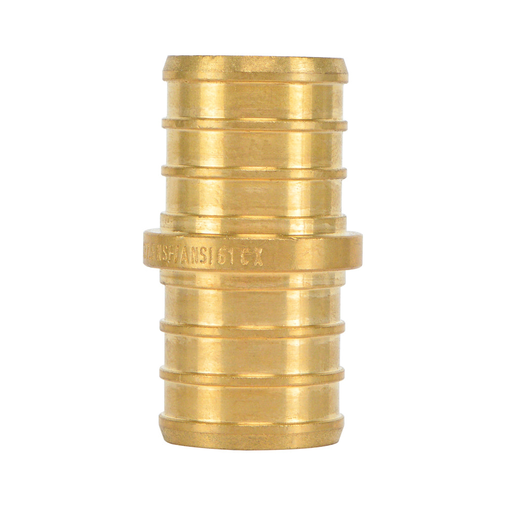 HYDRO MSATER Lead Free Brass Reducing Coupling Pipe Pex Fitting, PEX x PEX Connection