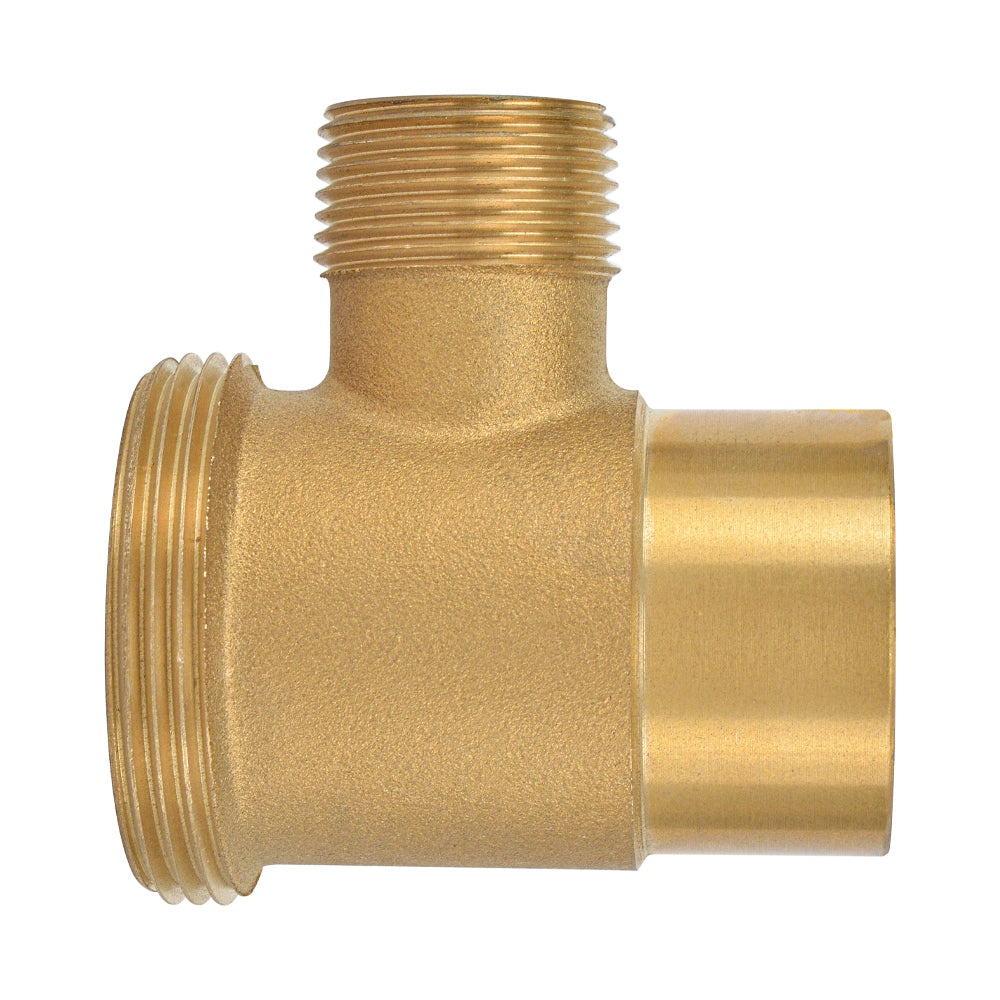 1-1/2" Brass Nut Washer Brass Nut Slip Tee