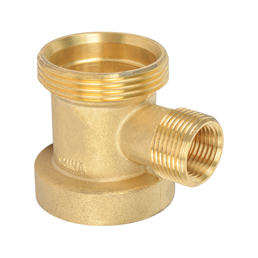 1-1/2" NPT Thread Brass Nut Washer Brass Nut Slip Tee