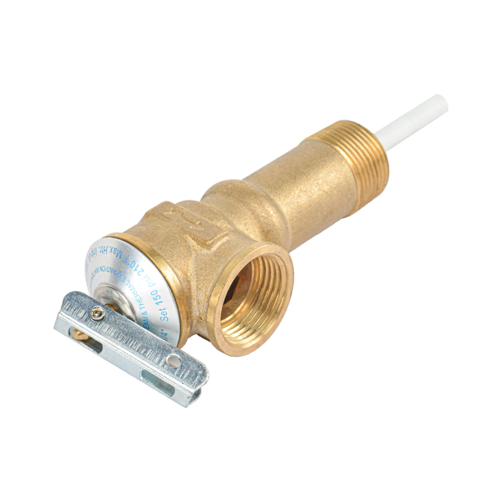 HYDRO MASTER Automatic Long Shank Temperature and Pressure Relief Valve with Extension Probe and Lever (Long Shank)