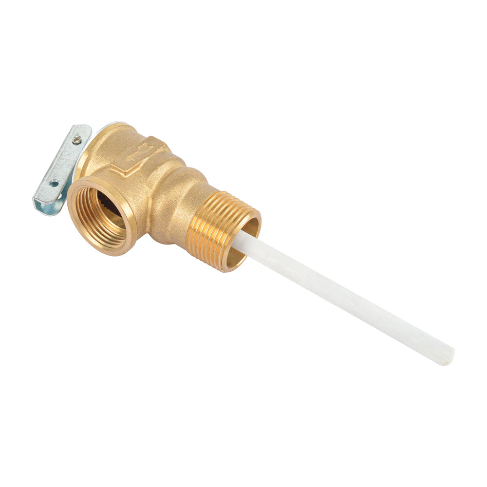 HYDRO MASTER Automatic Temperature and Pressure Relief Valve with Extension Probe and Lever (Standard Shank)
