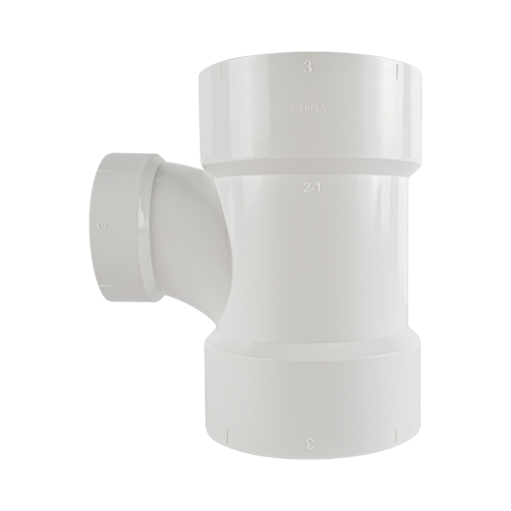 PVC DWV Sanitary Reducing Tee (Full Hub)