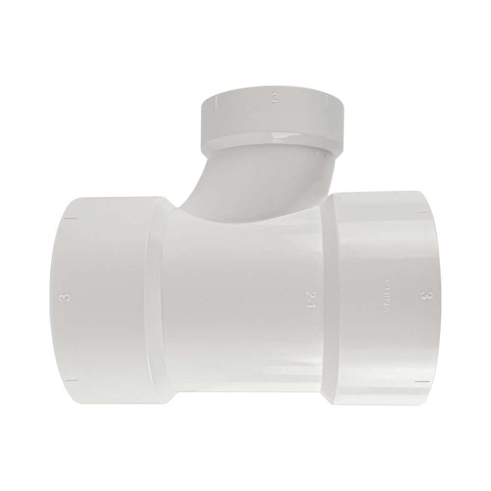 PVC DWV Sanitary Reducing Tee (Full Hub)