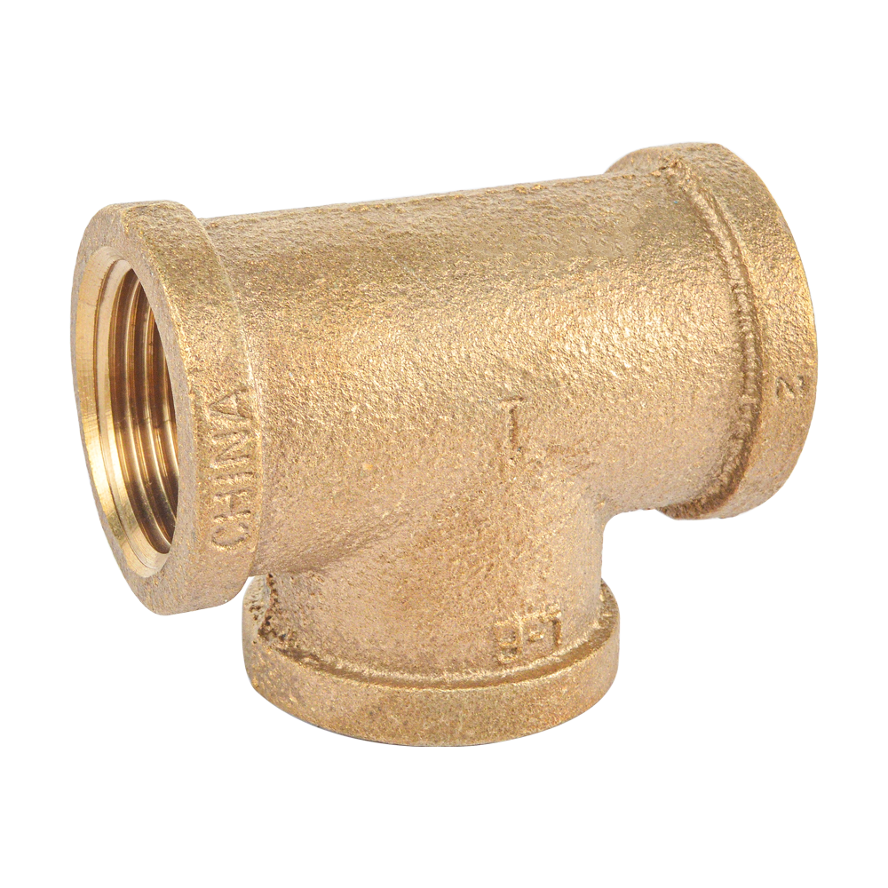 Brass Tee Fitting, Lead Free Brass