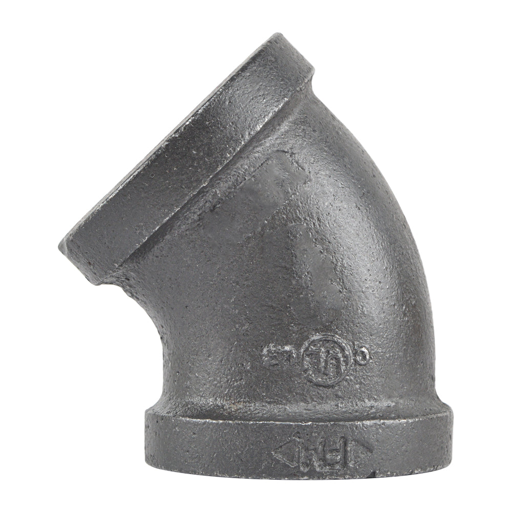 HYDRO MSATER NPT Thread Black Fittings 45° Elbow Iron Pipe Malleable Fittings