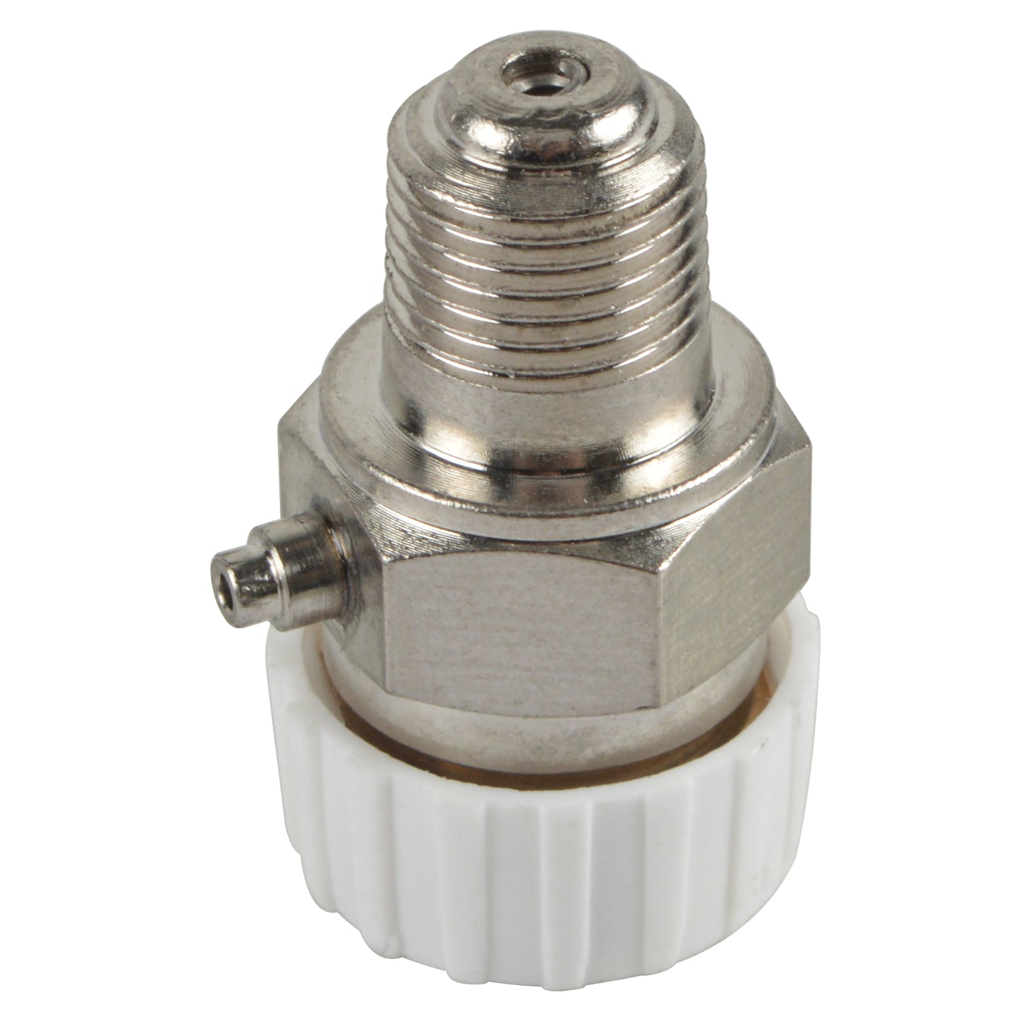 HYDRO MASTER 1/8" Air Vent for Hot Water Heating System, Metal and Plastic, Chrome Plated