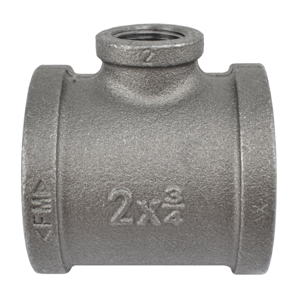 HYDRO MSATER NPT Thread Black Fittings Reducing Tee Iron Pipe Malleable Fittings
