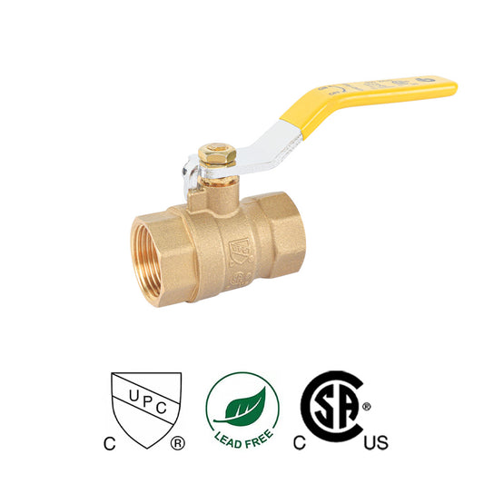 HYDRO MASTER Brass Blowout Proof Stem Full Port Ball Valve, lead-free brass, CSA & CUPC approved - watertech plumbing supply
