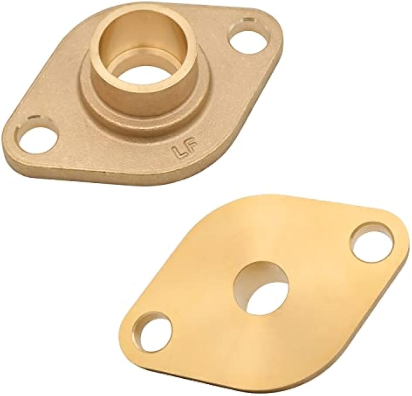 HYDRO MASTER Solid Brass Flange Kit with Gaskets, Sweat, For Radiant Heating Systems