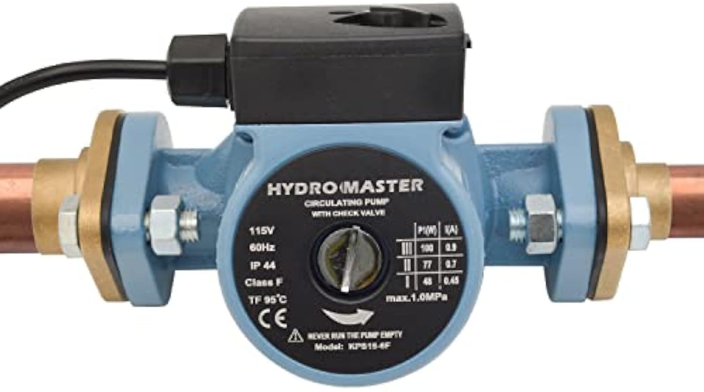 HYDRO MASTER Solid Brass Flange Kit with Gaskets, Sweat, For Radiant Heating Systems