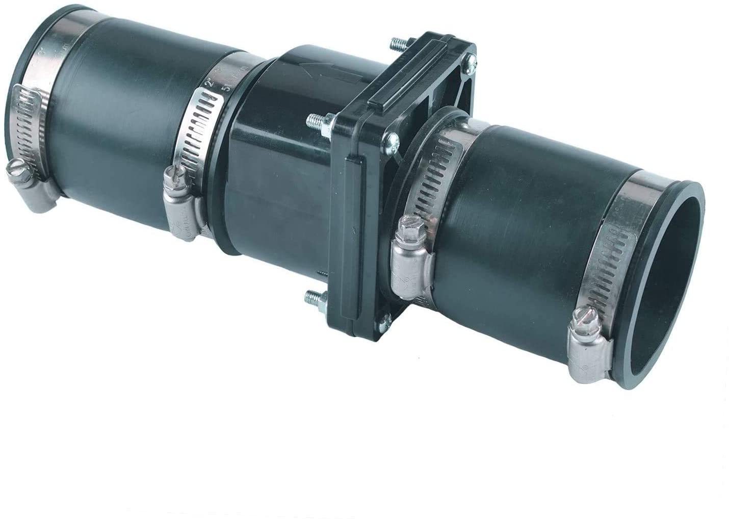 Hydro Master 2 inch Plastic Sump Pump Check Valve with Stainless Steel Clamps