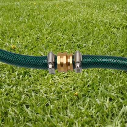HYDRO MASTER Garden Hose Repair Connector with Clamps,3/4" GHT x 5/8" Barbed with Stainless Steel Clamp,3 Set