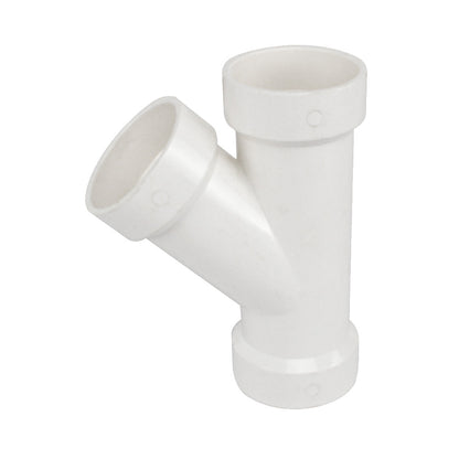 PVC DWV WYE connector (full hub)