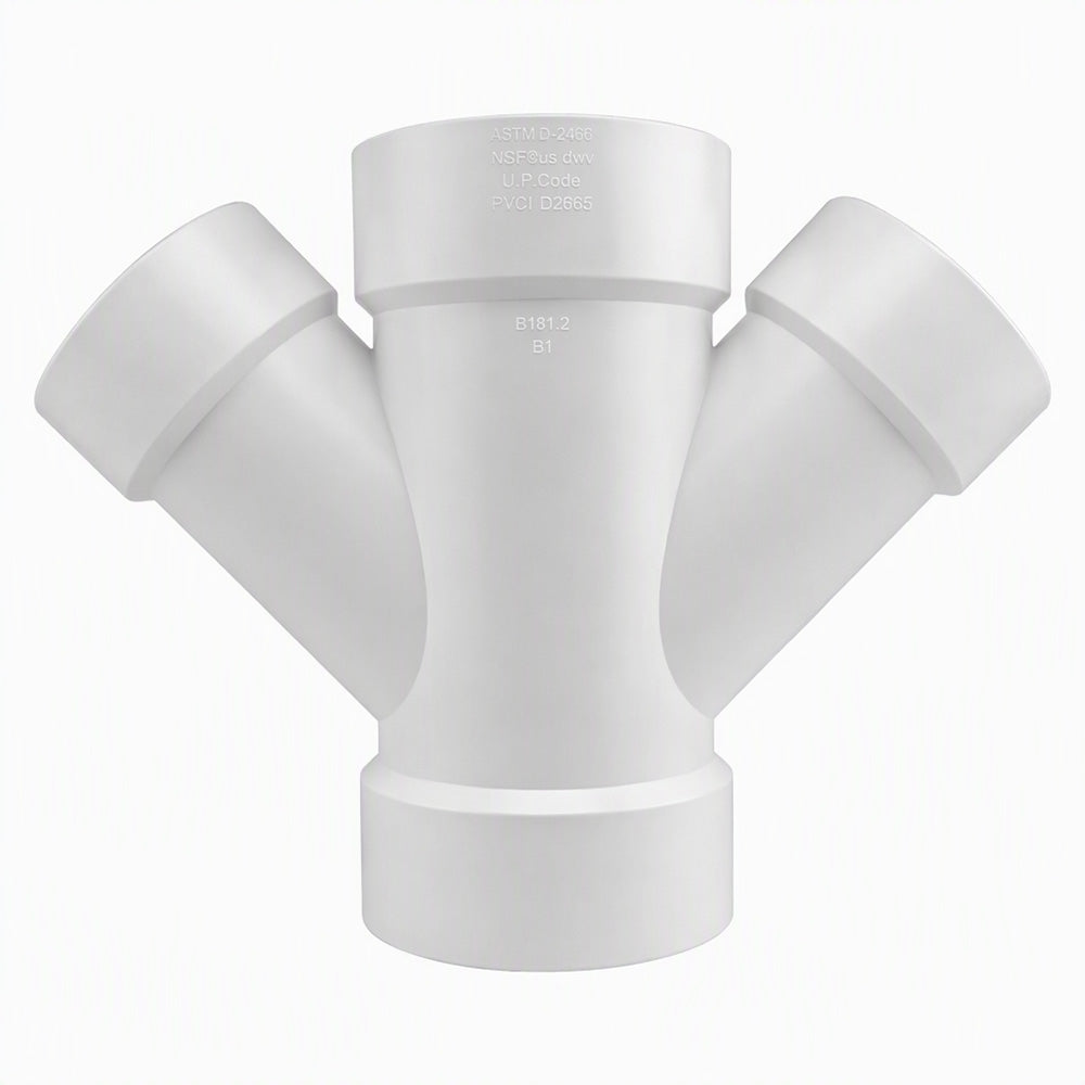 PVC Reducing Double Wye - watertech plumbing supply