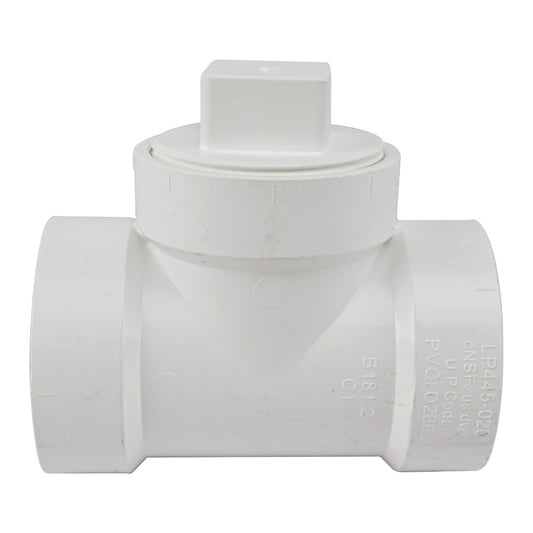 PVC Cleanout Tee w/ C.O Plug - watertech plumbing supply