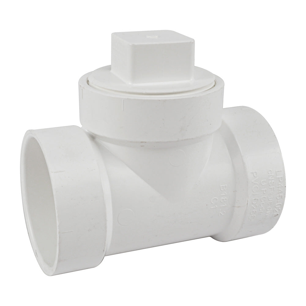 PVC Cleanout Tee w/ C.O Plug - watertech plumbing supply