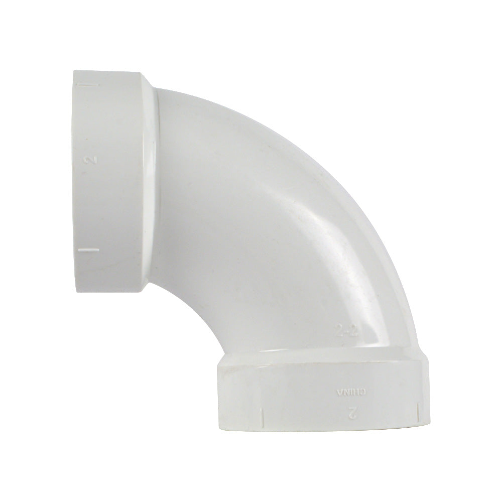 PVC DWV fitting 1/4 elbow (hub x hub)