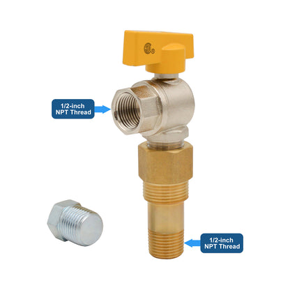 HYDRO MASTER Stop Valve, 1/2" Gas Valve Box