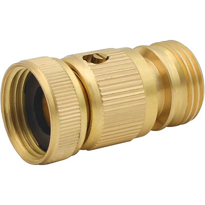 HYDRO MASTER Brass Garden Hose Quick Connector, Solid Brass,3/4 Inch Garden Hose Thread. (FxM Thread)