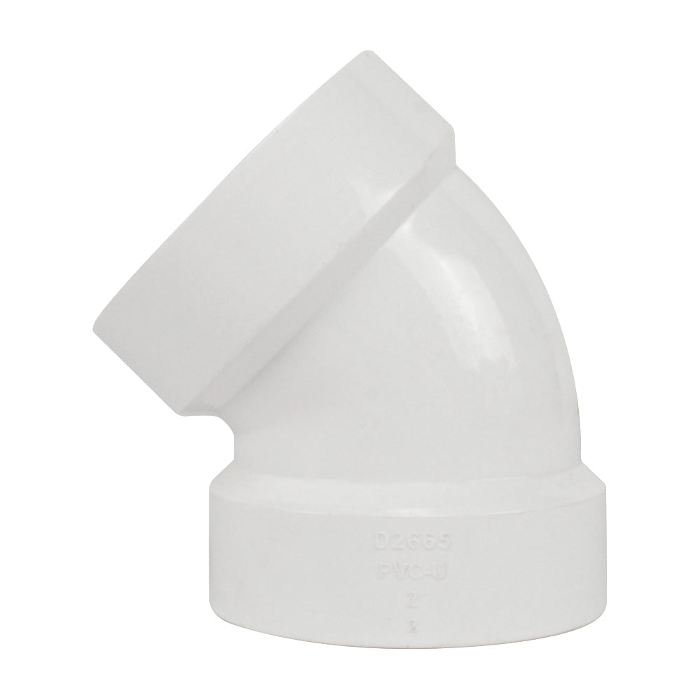 PVC DWV fittings 1/8 elbow (hub x hub)