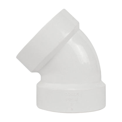 PVC DWV fittings 1/8 elbow (hub x hub)