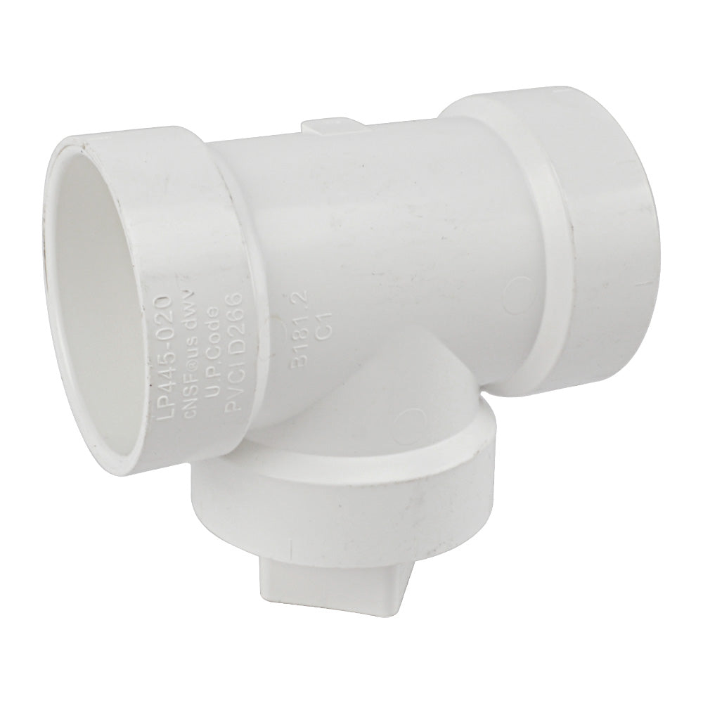 PVC Cleanout Tee w/ C.O Plug - watertech plumbing supply