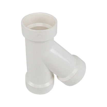 PVC DWV WYE connector (full hub)