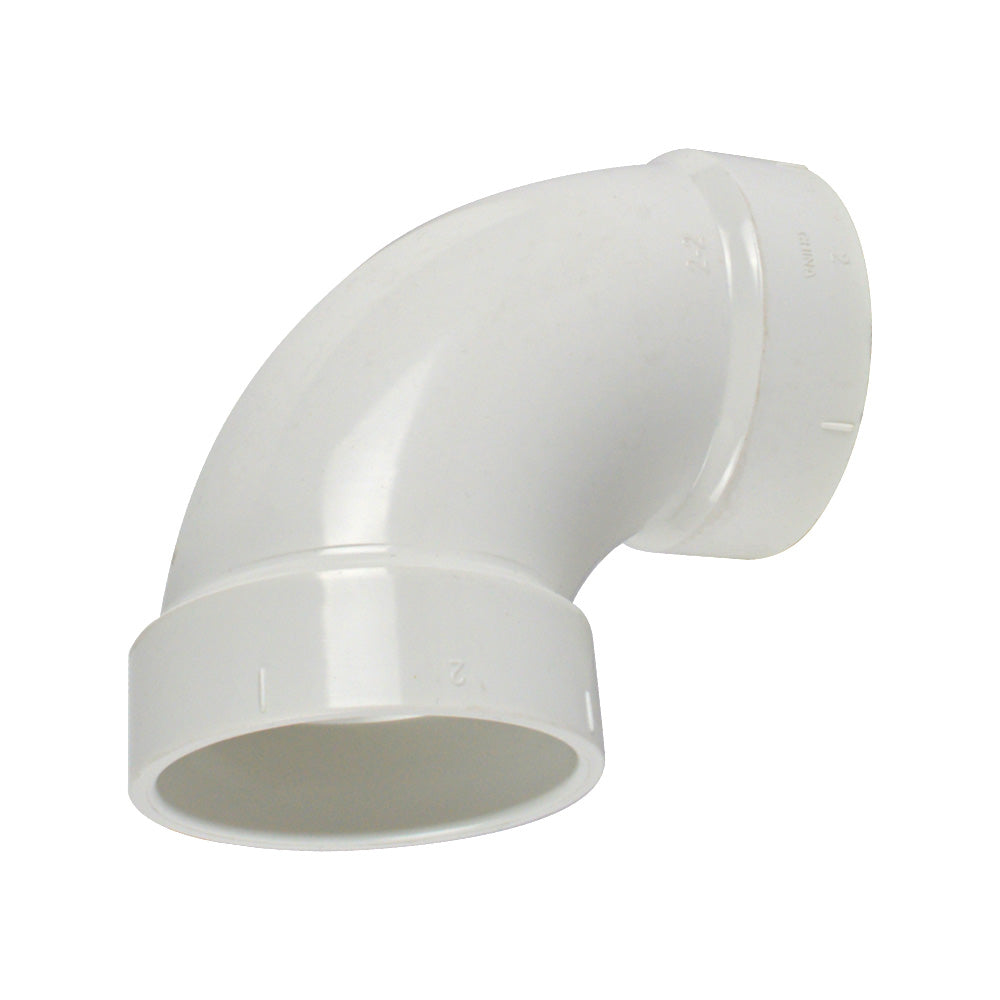PVC DWV fitting 1/4 elbow (hub x hub)