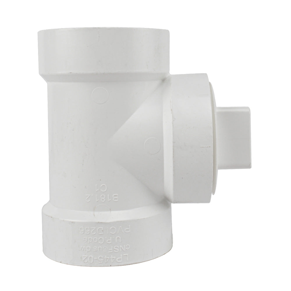PVC Cleanout Tee w/ C.O Plug - watertech plumbing supply