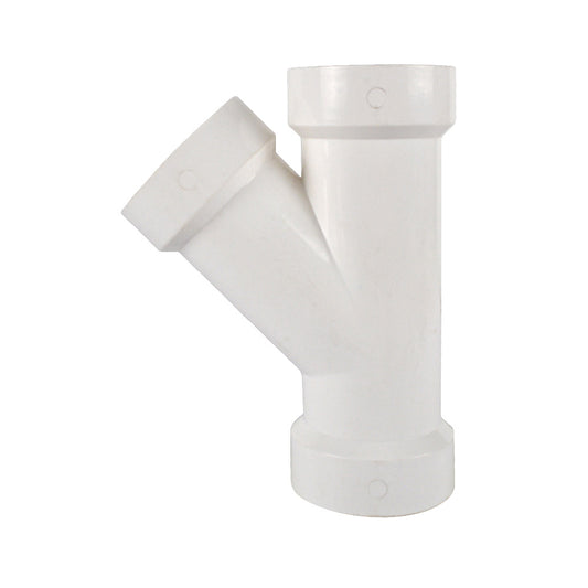 PVC DWV WYE connector (full hub)