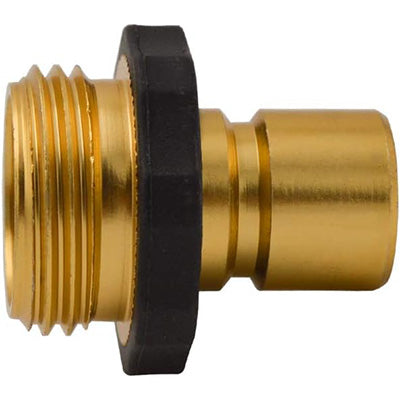 HYDRO MASTER 3/4" Garden Hose Quick Connector with Auto Shut-Off,Fits All Garden Hose. (Aluminum)