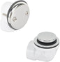 HYDRO MASTER 1-1/2 Inch Schedule 40 PVC Two-Hole Bath Waste, Tip-Toe Stopper