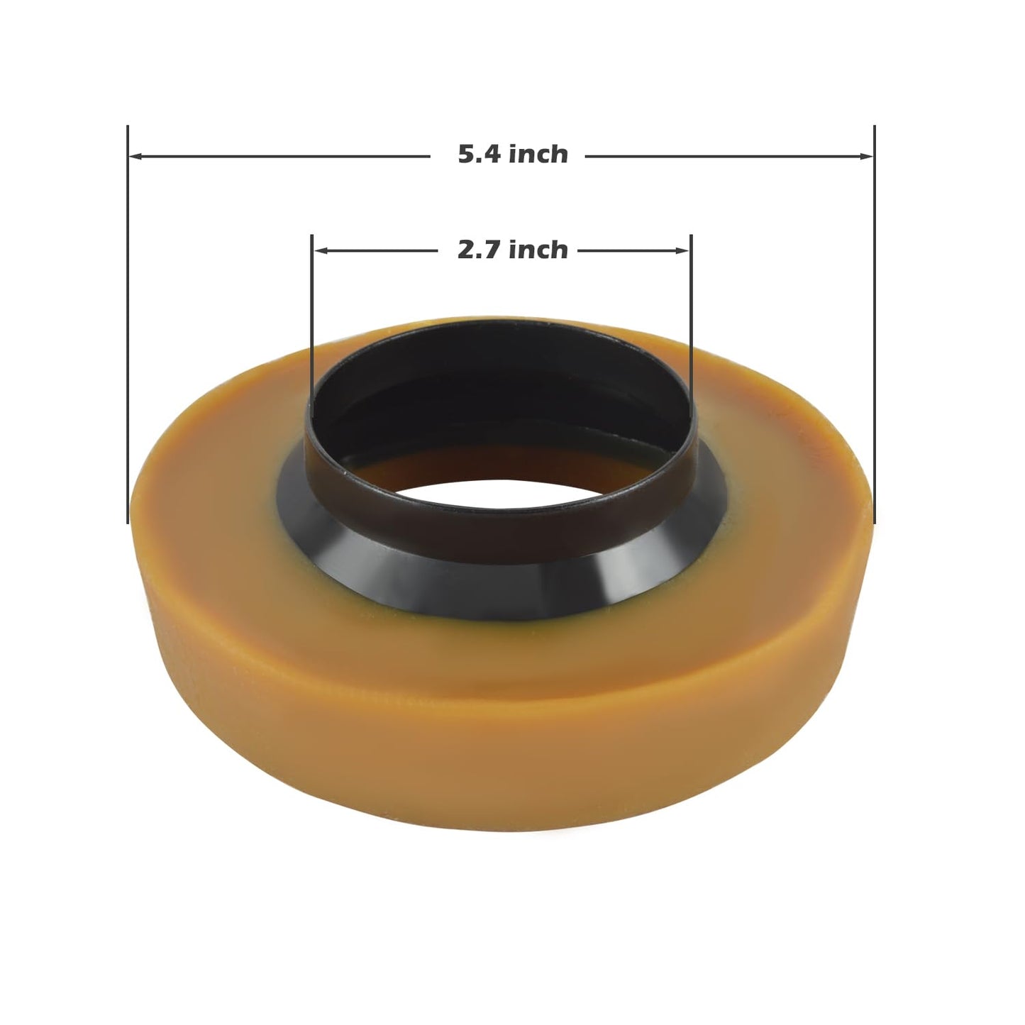 HYDRO MASTER Extra Thick Toilet Wax Ring Kit with Flange and Bolts, Fits 3-inch or 4-inch Waste Lines