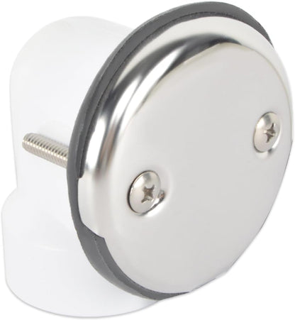 HYDRO MASTER 1-1/2 Inch Schedule 40 PVC Two-Hole Bath Waste, Tip-Toe Stopper