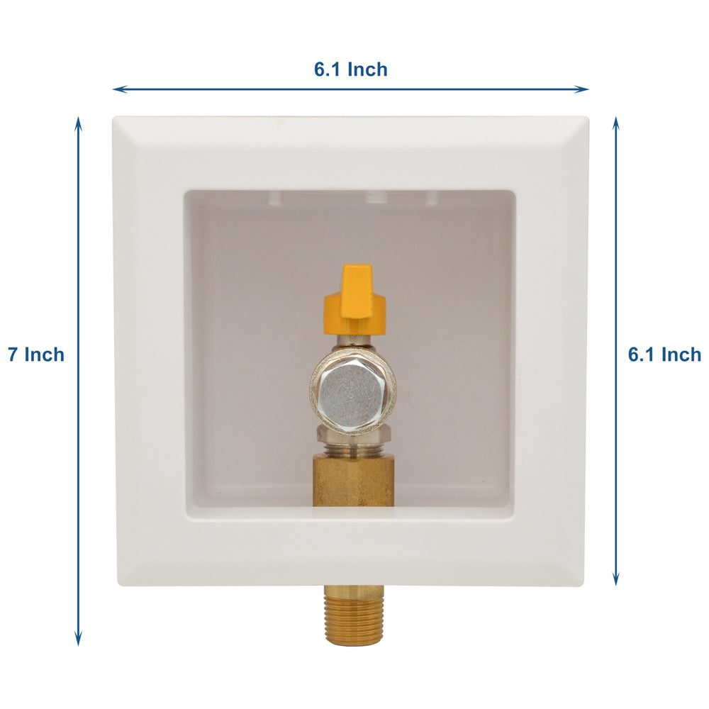 HYDRO MASTER Stop Valve, 1/2" Gas Valve Box