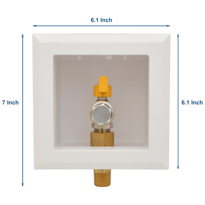 HYDRO MASTER Stop Valve, 1/2" Gas Valve Box