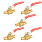 HYDRO MASTER PEX Ball Valve,Lead Free Brass, ASIN F1807, 600WOG, Pack of 5 - watertech plumbing supply