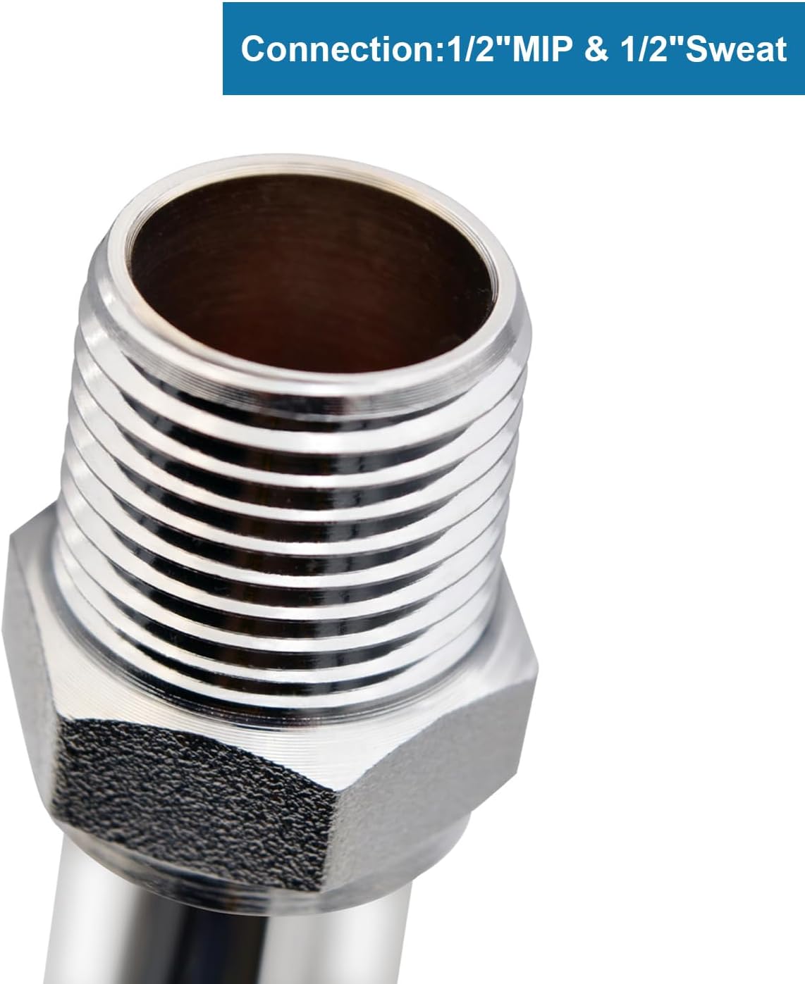 HYDRO MASTER Frost Free Sillcock Outdoor Faucet, 3/4" MIP x 1/2" MIP & 1/2" Sweat