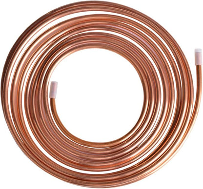 Hydro Master 1/4 Inch x 15 ft Copper Tubing Ice Maker and Humidifier Installation Kit, Lead Free