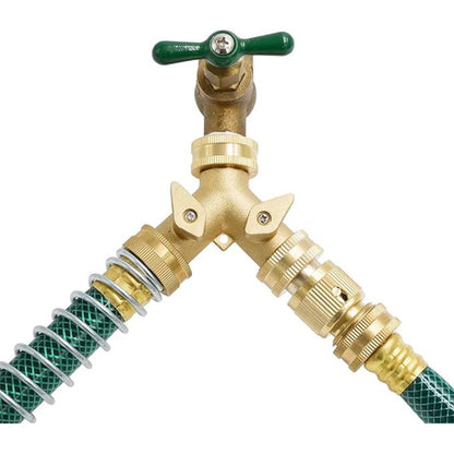 HYDRO MASTER Brass Garden Hose Quick Connector, Solid Brass,3/4 Inch Garden Hose Thread. (Female Thread)