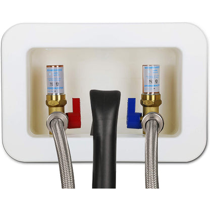Hydro Master Washing Machine Outlet Box, Washing Stop Valves with Water Hammer Arrestor